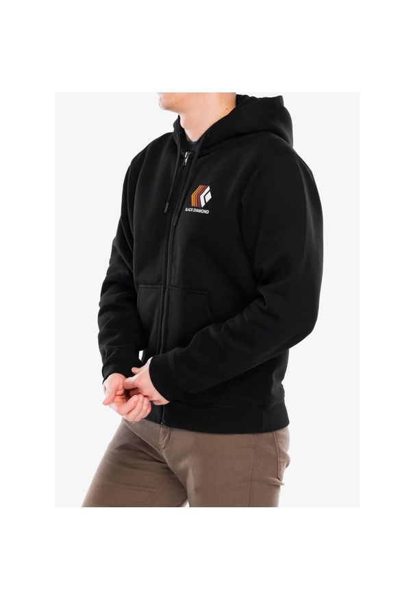 Bluza rozpinana męska Black Diamond Faded Full Zip Hoody. Kolor: czarny