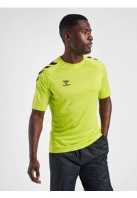 Koszulka Hummel hmlcore xk core poly. Kolor: żółty, wielokolorowy, zielony. Sport: fitness