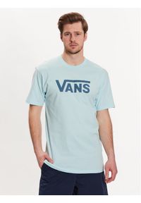 Vans T-Shirt Mn Vans Classic VN000GGG Błękitny Regular Fit. Kolor: niebieski. Materiał: bawełna