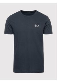 EA7 Emporio Armani T-Shirt 8NPT51 PJM9Z 0578 Granatowy Regular Fit. Kolor: niebieski. Materiał: bawełna #5