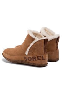 sorel - Sorel Botki Nakiska Bootie NL3389 Brązowy. Kolor: brązowy. Materiał: skóra, zamsz #5