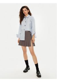 Karl Lagerfeld - KARL LAGERFELD Koszula A1W11026 Niebieski Regular Fit. Typ kołnierza: dekolt w karo. Kolor: niebieski. Materiał: bawełna #5