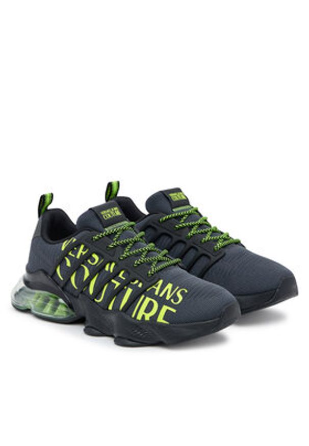 Versace Jeans Couture Sneakersy 79YA3SU1 ZSC93 831 Szary. Kolor: szary. Materiał: materiał