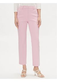 Weekend Max Mara Spodnie materiałowe Basco 2415781051 Różowy Straight Leg. Kolor: różowy. Materiał: bawełna