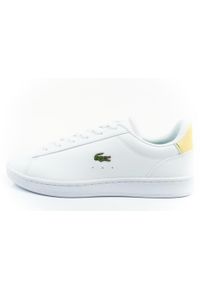 Buty damskie sportowe Lacoste Carnaby trampki. Kolor: biały, zielony, żółty, wielokolorowy