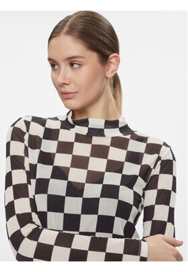 Vans Bluza Position Mesh Mock Neck VN000F73Y281 Czarny Regular Fit. Kolor: czarny. Materiał: syntetyk