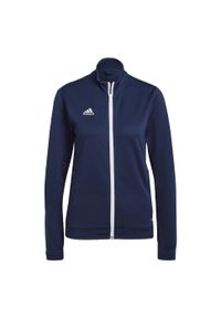 Adidas - Entrada 22 Track Jacket. Kolor: niebieski. Materiał: materiał. Sport: piłka nożna