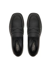 TOMMY HILFIGER - Tommy Hilfiger Loafersy Elettra Penny Leather FW0FW09360 Czarny. Kolor: czarny. Materiał: skóra #3