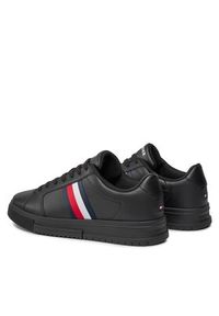 TOMMY HILFIGER - Tommy Hilfiger Sneakersy Supercup Lth Stripes Ess FM0FM04895 Czarny. Kolor: czarny. Materiał: skóra #5