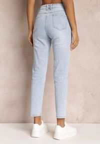 Renee - Jasnoniebieskie Jeansy Regular Fimba. Kolor: niebieski. Długość: długie. Wzór: aplikacja #5