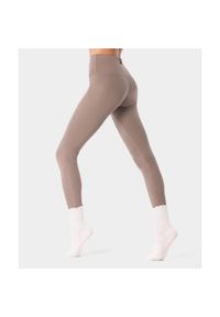 Legginsy crossback na pilates dla kobiet Carpatree Balletcore. Stan: podwyższony. Kolor: szary. Sport: joga i pilates
