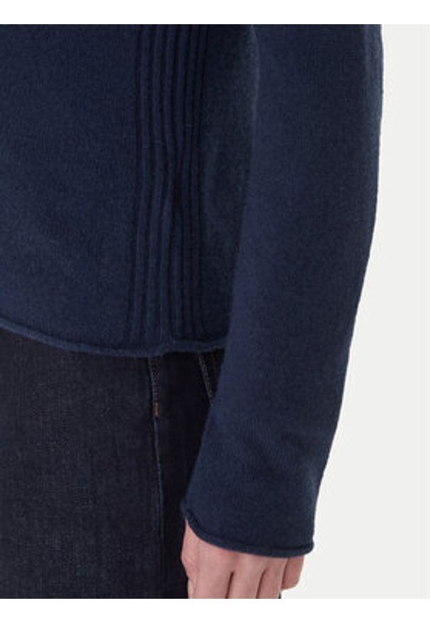 TOMMY HILFIGER - Tommy Hilfiger Sweter WW0WW43505 Granatowy Regular Fit. Kolor: niebieski. Materiał: wełna