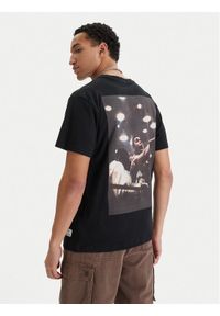 RVCA T-Shirt Va X Ali Ringside 23A353527 Czarny Regular Fit. Kolor: czarny. Materiał: bawełna #1