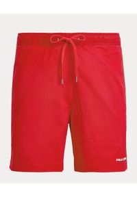 Ralph Lauren - RALPH LAUREN - Czerwone spodenki Prepster Stretch Classic Fit. Kolor: czerwony. Materiał: bawełna. Wzór: haft. Styl: sportowy #2