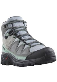 salomon - Buty trekkingowe damskie Salomon Quest Rove Gtx. Wysokość cholewki: za kostkę. Kolor: szary, wielokolorowy, brązowy. Materiał: skóra, syntetyk, materiał. Szerokość cholewki: normalna