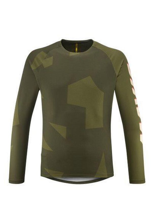 MAVIC - Dżersej z długim rękawem Mavic Deemax. Kolor: wielokolorowy, zielony, brązowy. Materiał: jersey. Długość rękawa: długi rękaw. Długość: długie. Sport: kolarstwo