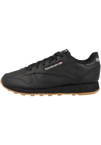 Buty do chodzenia damskie Reebok Classic Leather. Zapięcie: sznurówki. Kolor: wielokolorowy, czarny, szary. Materiał: skóra, guma, materiał. Szerokość cholewki: normalna. Model: Reebok Classic. Sport: turystyka piesza