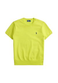 Polo Ralph Lauren T-Shirt 211971872503 Zielony Slim Fit. Typ kołnierza: polo. Kolor: zielony. Materiał: bawełna #3