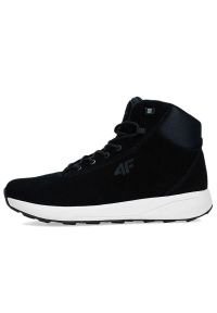 4f - Buty 4F Element AW22FWINF01420S - czarne. Wysokość cholewki: przed kolano. Kolor: czarny. Materiał: futro, skóra, guma. Szerokość cholewki: normalna. Sezon: zima