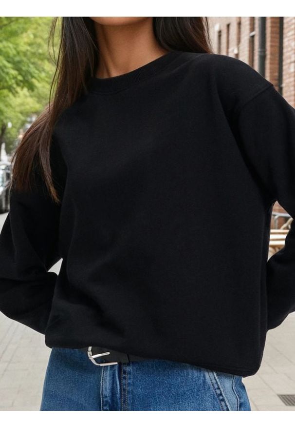 Sinsay - Bluza ze ściągaczami - czarny. Kolor: czarny. Materiał: materiał, bawełna