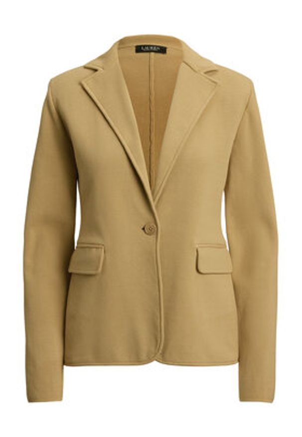 Lauren Ralph Lauren - LAUREN RALPH LAUREN Marynarka 200971364002 Beżowy Straight Fit. Kolor: beżowy. Materiał: bawełna