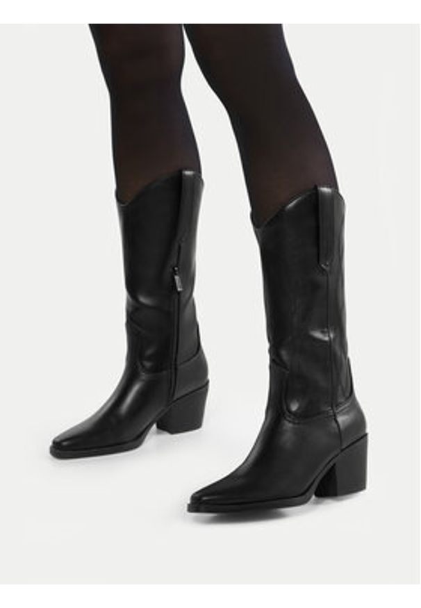 Jenny Fairy Kowbojki WYL3203-7 Czarny. Kolor: czarny. Materiał: materiał