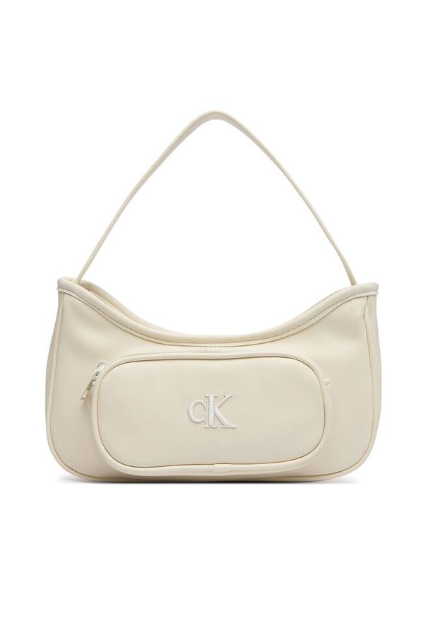 Torebka Calvin Klein Jeans. Kolor: kremowy