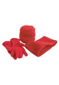 RESULT WINTER ESSENTIALS - Zestaw Czapka, Rękawiczki I Szalik Polartherm. Kolor: czerwony