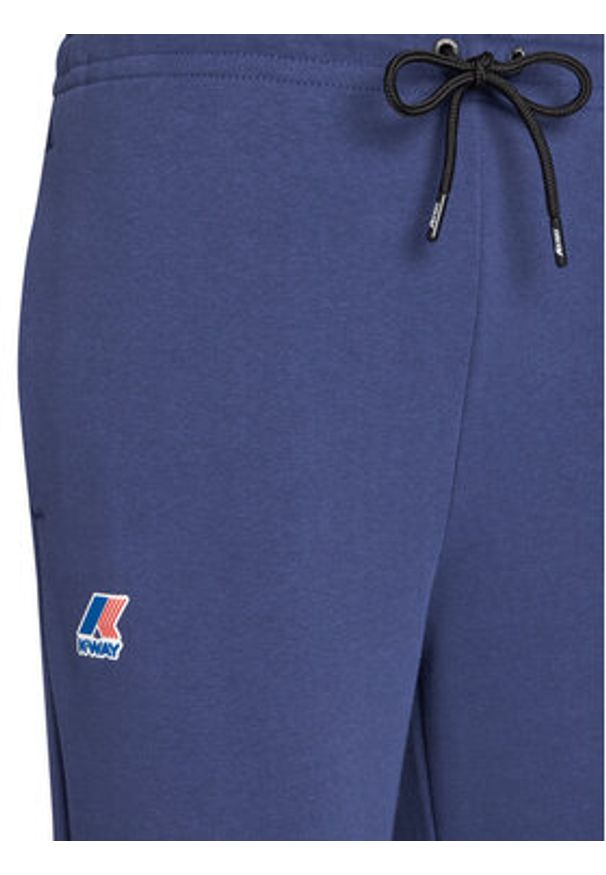 K-Way Spodnie dresowe Bishop K31313W Granatowy Slim Fit. Kolor: niebieski. Materiał: bawełna