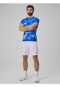 4f - 4F Koszulka meczowa replika wyjazdowa z sezonu 2025/26 męska 4F x Ślepsk Suwałki - niebieska M. Kolor: wielokolorowy. Materiał: dzianina, materiał. Wzór: nadruk #2