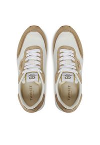 TwinSet - TWINSET Sneakersy 251TCP022 Biały. Kolor: biały. Materiał: materiał