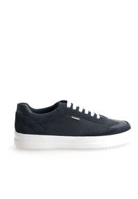 Geox Sneakersy "Tarvin" | U027QA0436K | Mężczyzna | Granatowy. Nosek buta: okrągły. Kolor: niebieski. Materiał: tkanina, skóra. Wzór: aplikacja #4
