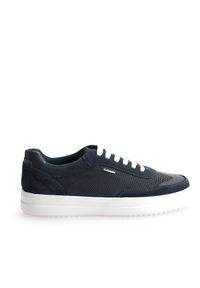 Geox Sneakersy "Tarvin" | U027QA0436K | Mężczyzna | Granatowy. Nosek buta: okrągły. Kolor: niebieski. Materiał: skóra, tkanina. Wzór: aplikacja #2