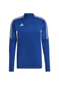 Adidas - Bluza męska adidas Condivo 22 Training 1/2 zip. Kolor: wielokolorowy, biały, niebieski