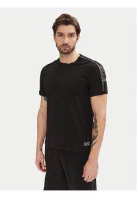 EA7 Emporio Armani T-Shirt 7M000138 AF10375 UC001 Czarny Regular Fit. Kolor: czarny. Materiał: bawełna