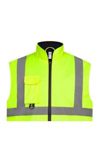 YOKO - Męski Zwykły Ocieplacz Na Ciało HiVis. Kolor: żółty #2