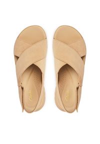 Clarks Sandały DashLite Wish 26185883 Beżowy. Kolor: beżowy. Materiał: zamsz, skóra #6