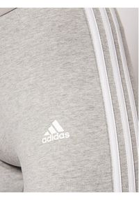 Adidas - adidas Legginsy Essentials 3-Stripes GV6017 Szary Slim Fit. Kolor: szary. Materiał: bawełna #4