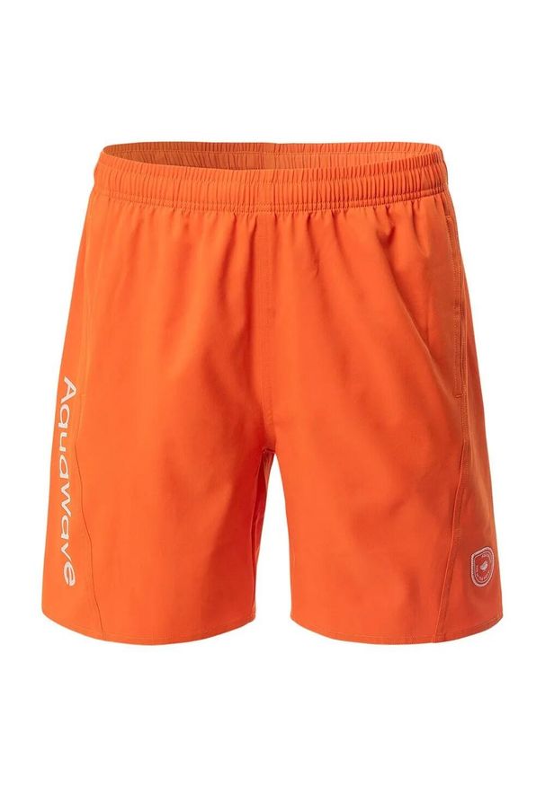 AquaWave - Męskie Spodenki Aguario. Kolor: pomarańczowy. Sport: turystyka piesza