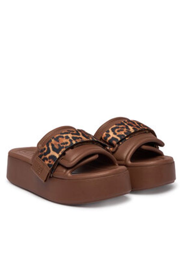 melissa - Melissa Klapki Melissa Free Fuzzy Slide Platform Ad 37835 Brązowy. Kolor: brązowy. Obcas: na platformie