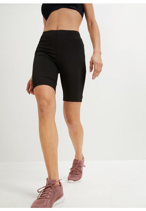 bonprix - Kolarki funkcyjne, szybko schnące. Kolor: czarny. Materiał: materiał