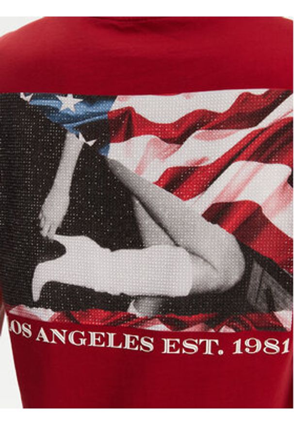 Guess T-Shirt W5RI04 I3Z14 Czerwony Regular Fit. Kolor: czerwony. Materiał: bawełna