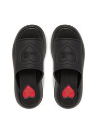 Love Moschino - LOVE MOSCHINO Klapki JA28207I0MI40000 Czarny. Kolor: czarny. Materiał: syntetyk #5