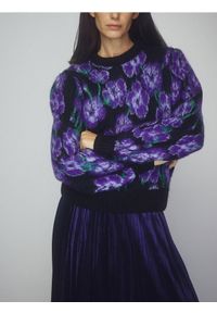 Reserved - Wzorzysty sweter - wielobarwny. Materiał: dzianina, wełna #1