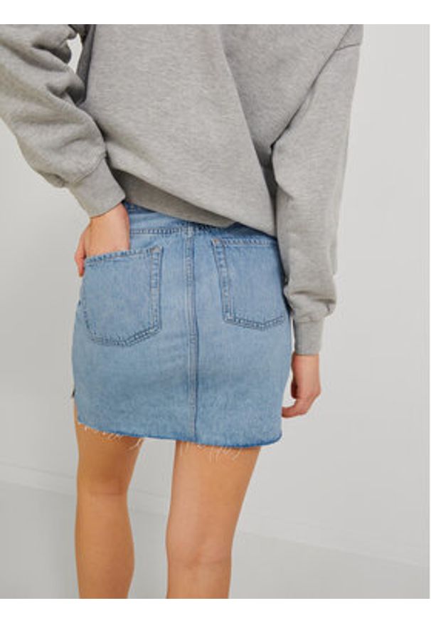 JJXX Spódnica jeansowa 12227846 Niebieski. Kolor: niebieski. Materiał: bawełna, jeans