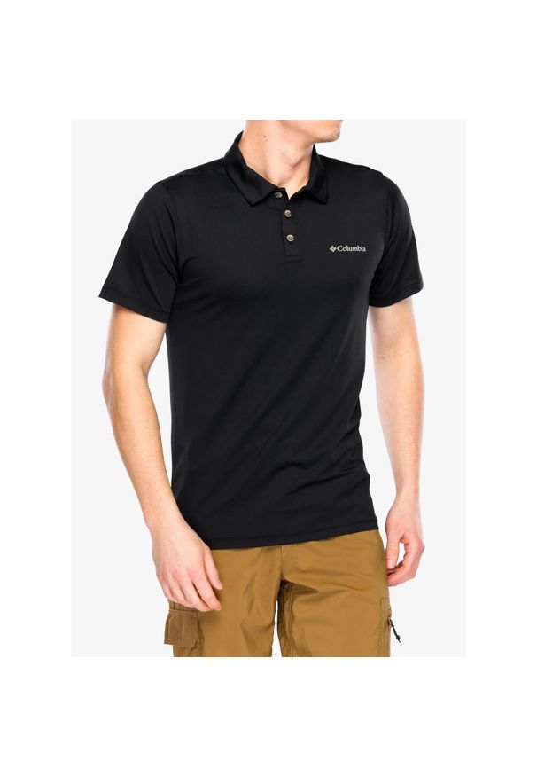 columbia - Koszulka polo męska Columbia Tech Trail Utility Polo. Typ kołnierza: polo. Kolor: czarny