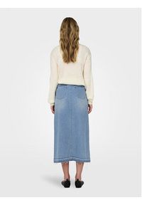 JDY Spódnica jeansowa Bella 15317441 Niebieski Regular Fit. Kolor: niebieski. Materiał: bawełna #7