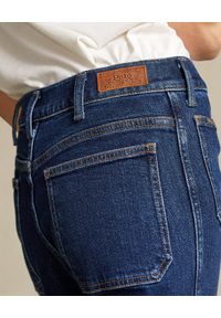 Ralph Lauren - RALPH LAUREN - Szerokie spodnie Jenn Flare. Kolor: niebieski. Wzór: aplikacja #4