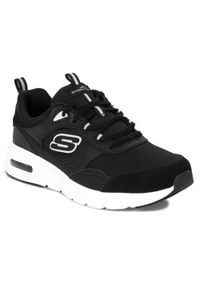 skechers - Buty do chodzenia damskie Skechers 149947BKW. Kolor: czarny. Materiał: syntetyk, materiał. Szerokość cholewki: normalna. Sport: turystyka piesza