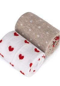 Jenny Fairy Skarpety długie 4WB-004-AW24 (2-pack) Biały. Kolor: biały. Materiał: bawełna #3